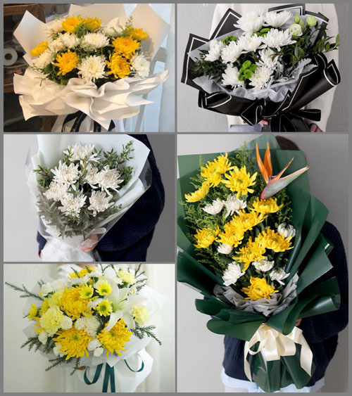 广东梅州市大埔县洲瑞镇嶂岸村白事花束代送